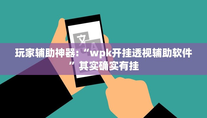 玩家辅助神器:“wpk开挂透视辅助软件”其实确实有挂
