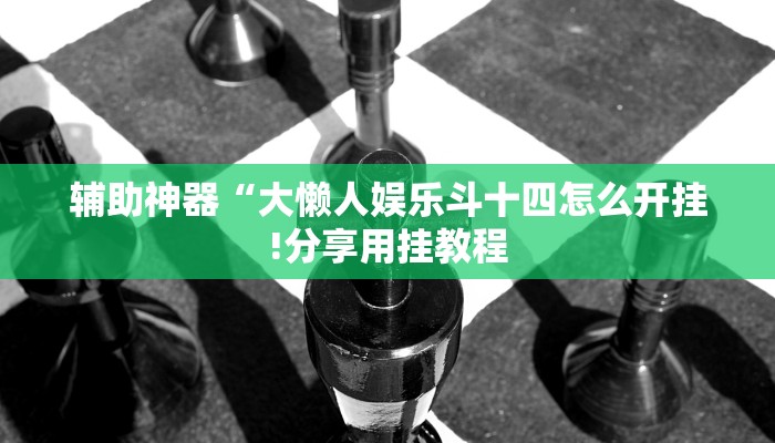 辅助神器“大懒人娱乐斗十四怎么开挂!分享用挂教程
