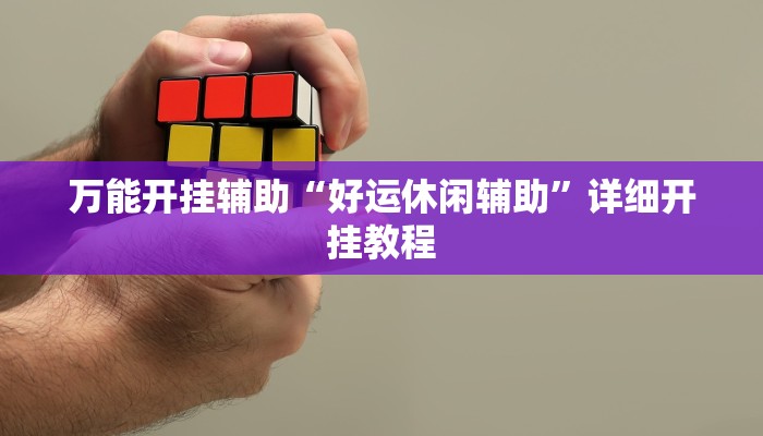 万能开挂辅助“好运休闲辅助”详细开挂教程
