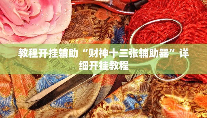 教程开挂辅助“财神十三张辅助器”详细开挂教程
