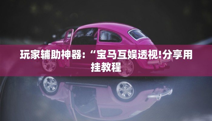 玩家辅助神器:“宝马互娱透视!分享用挂教程