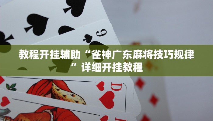 教程开挂辅助“雀神广东麻将技巧规律”详细开挂教程