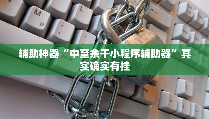 辅助神器“中至余干小程序辅助器”其实确实有挂