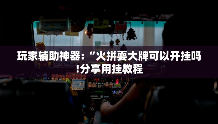 玩家辅助神器:“火拼耍大牌可以开挂吗!分享用挂教程