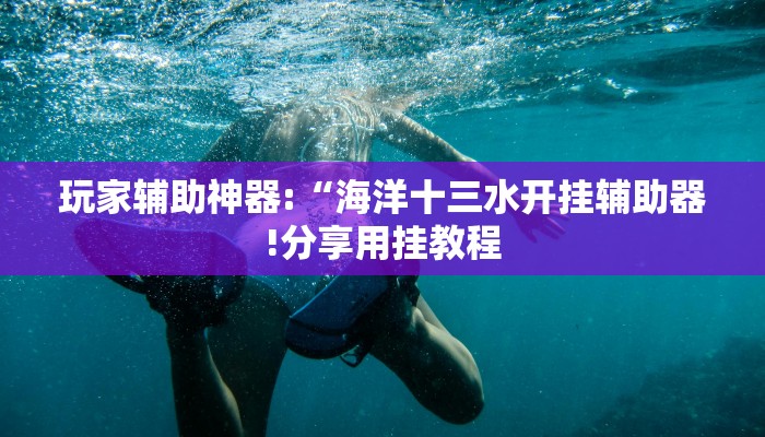 玩家辅助神器:“海洋十三水开挂辅助器!分享用挂教程