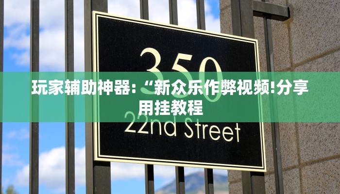 玩家辅助神器:“新众乐作弊视频!分享用挂教程