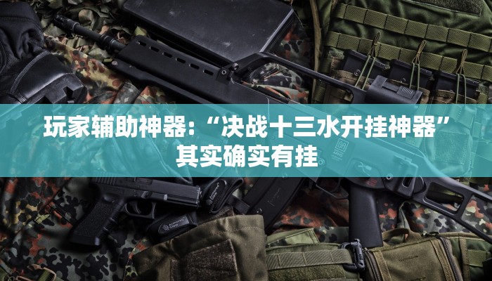 玩家辅助神器:“决战十三水开挂神器”其实确实有挂