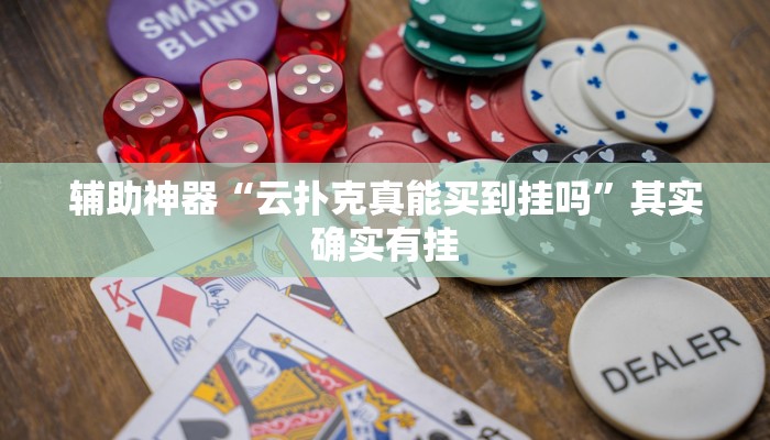 辅助神器“云扑克真能买到挂吗”其实确实有挂
