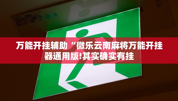 万能开挂辅助“微乐云南麻将万能开挂器通用版!其实确实有挂
