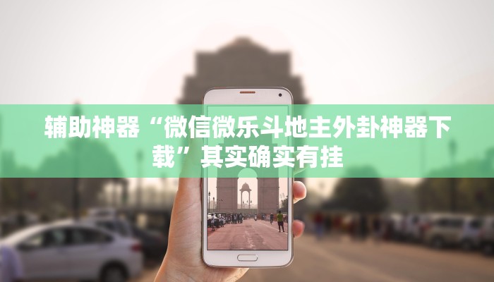辅助神器“微信微乐斗地主外卦神器下载”其实确实有挂