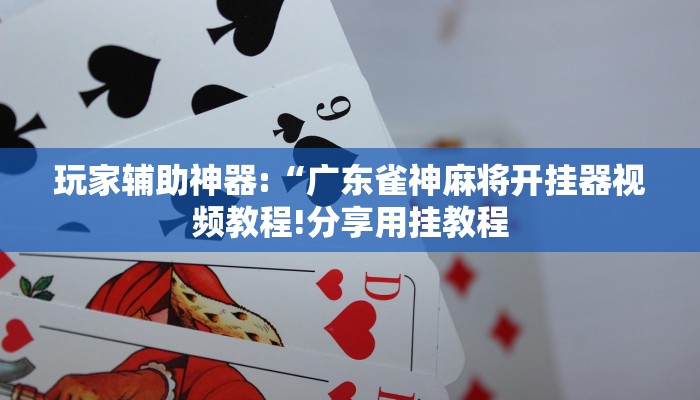 玩家辅助神器:“广东雀神麻将开挂器视频教程!分享用挂教程
