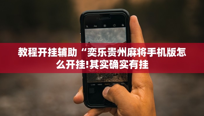 教程开挂辅助“奕乐贵州麻将手机版怎么开挂!其实确实有挂
