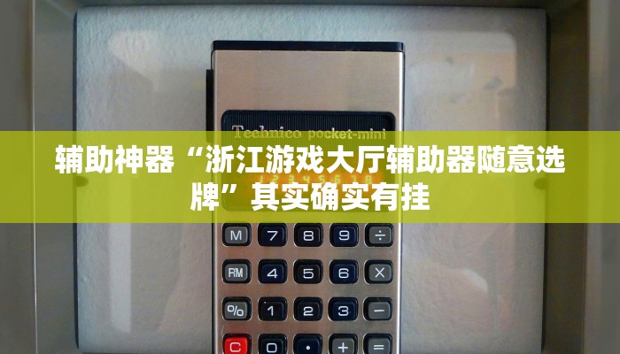 辅助神器“浙江游戏大厅辅助器随意选牌”其实确实有挂