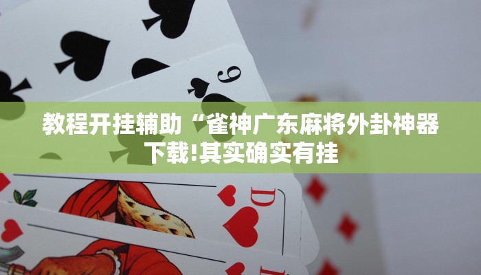教程开挂辅助“雀神广东麻将外卦神器下载!其实确实有挂