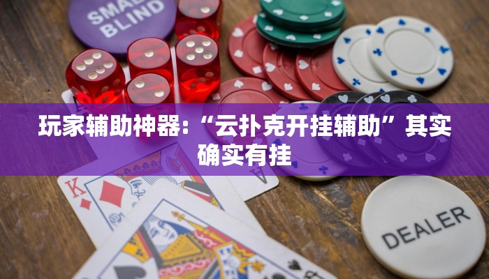 玩家辅助神器:“云扑克开挂辅助”其实确实有挂