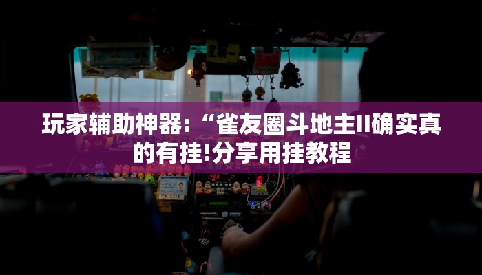 玩家辅助神器:“雀友圈斗地主II确实真的有挂!分享用挂教程