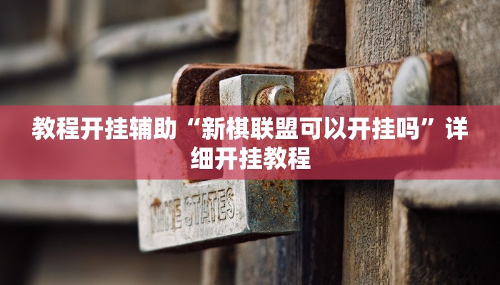 教程开挂辅助“新棋联盟可以开挂吗”详细开挂教程